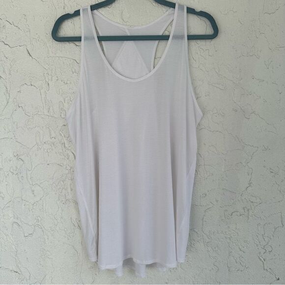 LULULEMON Essential Tank Women Size 6 Relaxed Loose Fit Racerback Cut Out - Picture 1 of 6